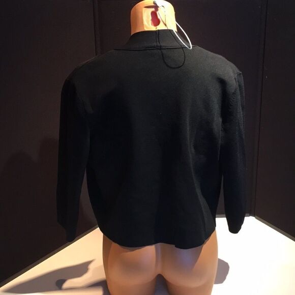 Anne Klein Black Half Sleeve Top Size Small - Picture 4 of 12